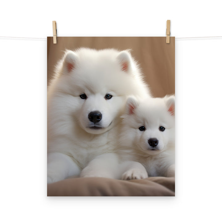Samoyed Photo paper poster - PosterfyAI.com