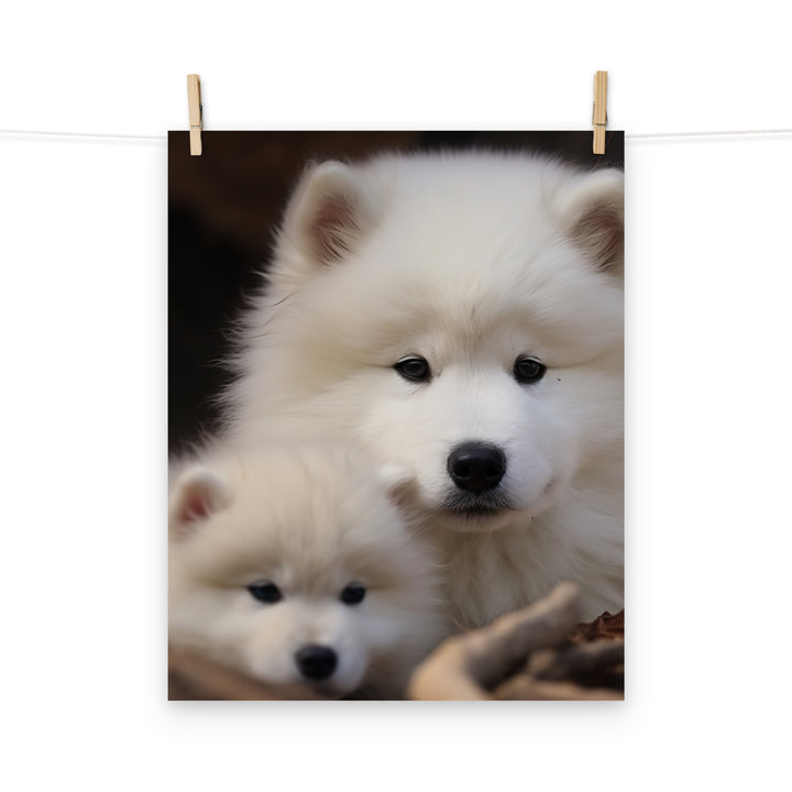 Samoyed Photo paper poster - PosterfyAI.com