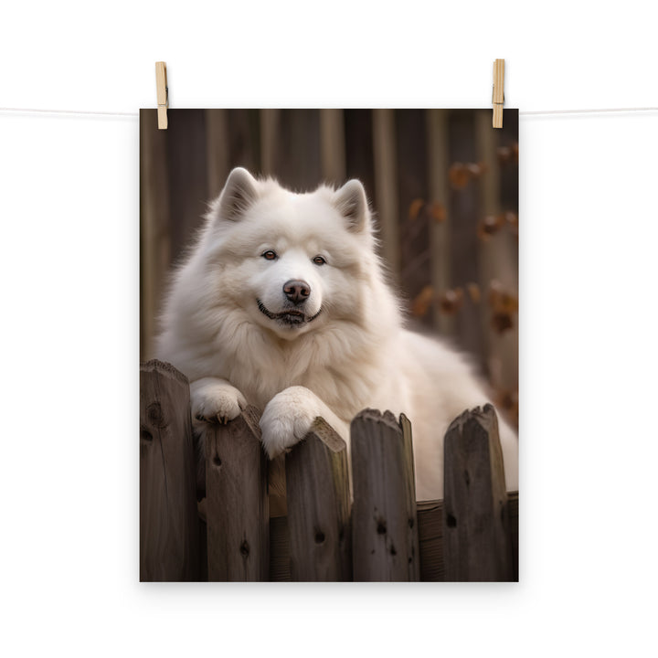 Samoyed Photo paper poster - PosterfyAI.com