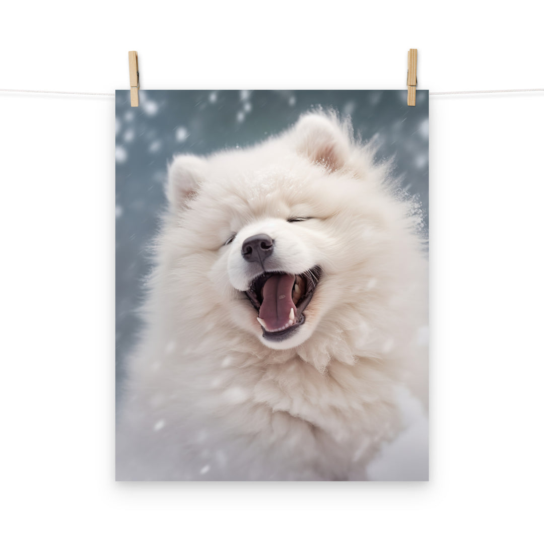 Samoyed Photo paper poster - PosterfyAI.com