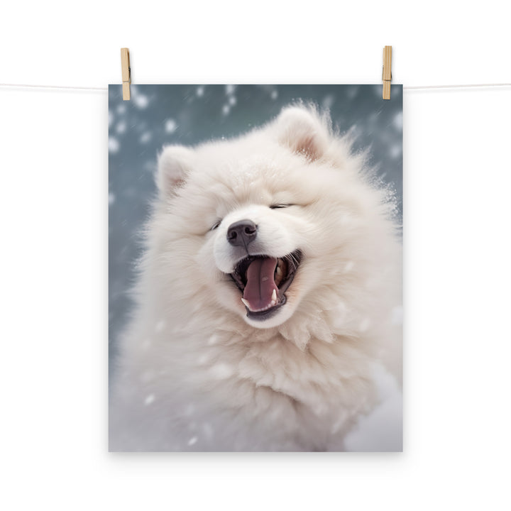 Samoyed Photo paper poster - PosterfyAI.com