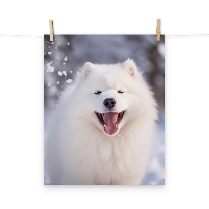 Samoyed Photo paper poster - PosterfyAI.com