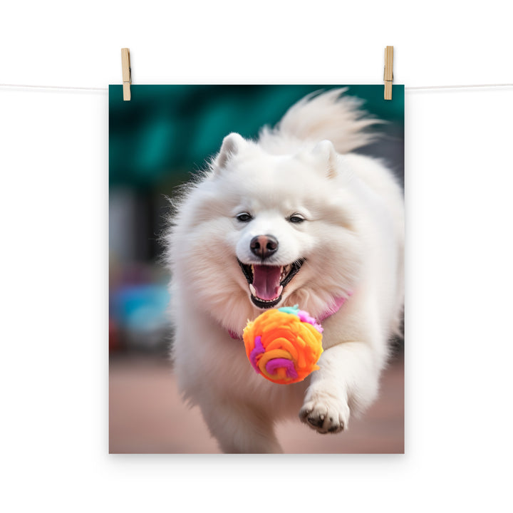 Samoyed Photo paper poster - PosterfyAI.com