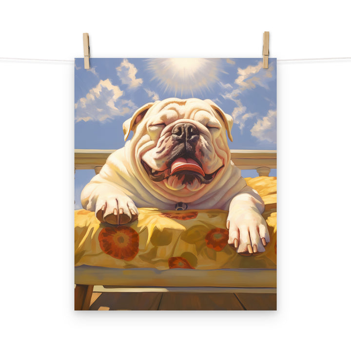 Bulldog Photo paper poster - PosterfyAI.com