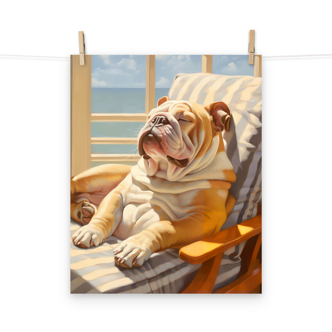 Bulldog Photo paper poster - PosterfyAI.com