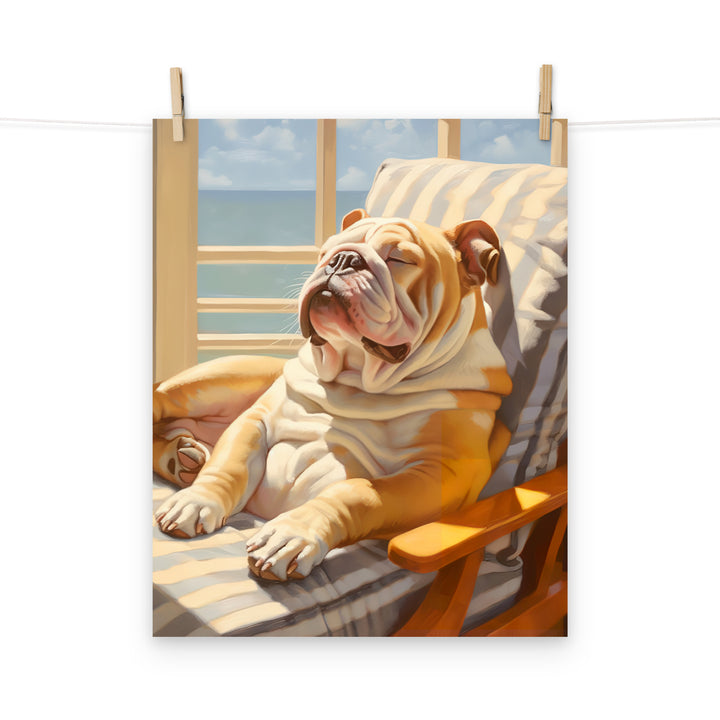 Bulldog Photo paper poster - PosterfyAI.com