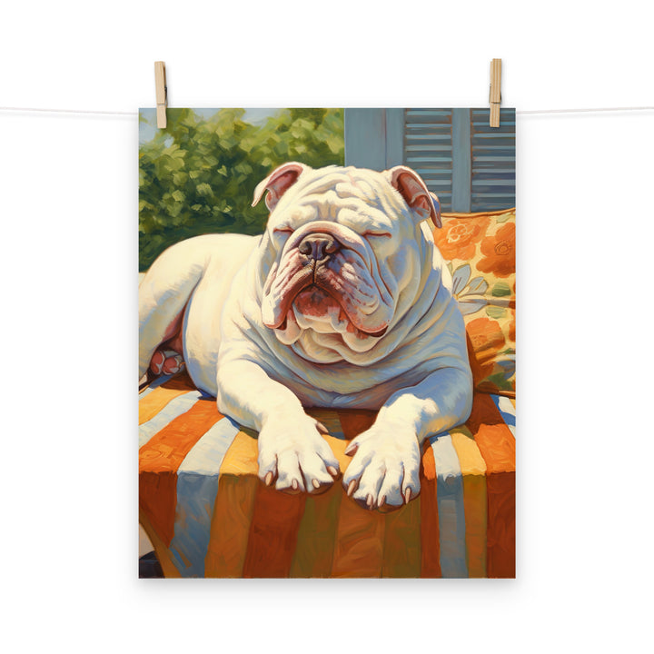 Bulldog Photo paper poster - PosterfyAI.com