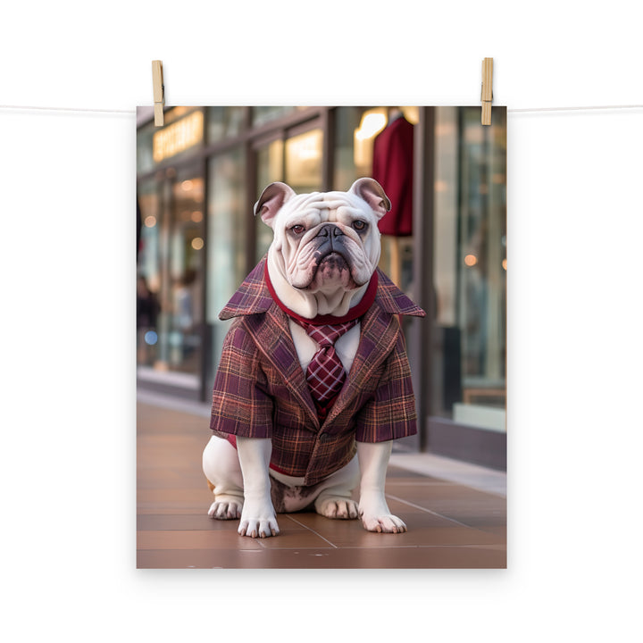 Bulldog Photo paper poster - PosterfyAI.com