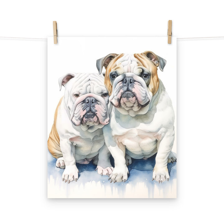 Bulldog Photo paper poster - PosterfyAI.com