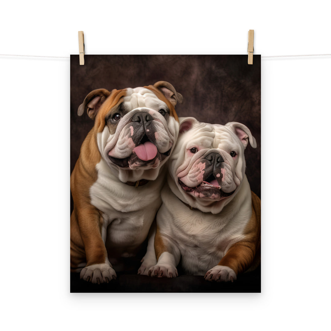 Bulldog Photo paper poster - PosterfyAI.com