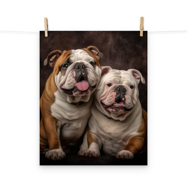 Bulldog Photo paper poster - PosterfyAI.com