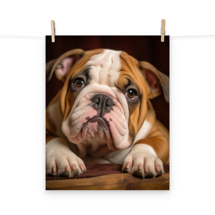 Bulldog Photo paper poster - PosterfyAI.com