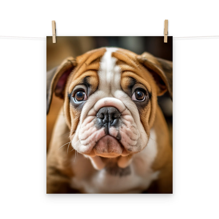 Bulldog Photo paper poster - PosterfyAI.com