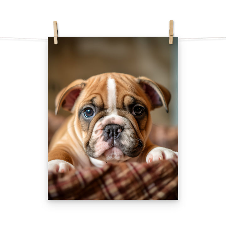 Bulldog Photo paper poster - PosterfyAI.com
