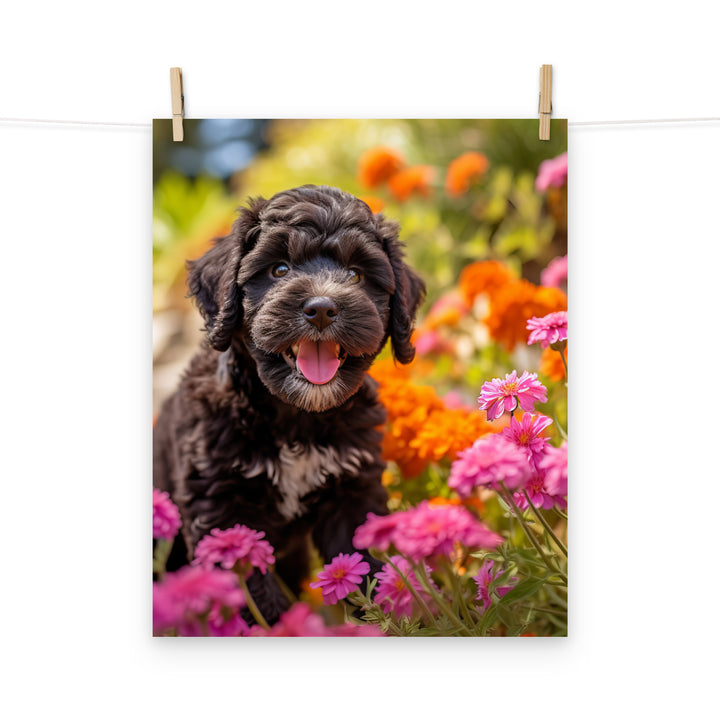 Portuguese Water Dog Photo paper poster - PosterfyAI.com