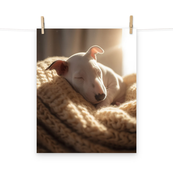 Bull Terrier Photo paper poster - PosterfyAI.com