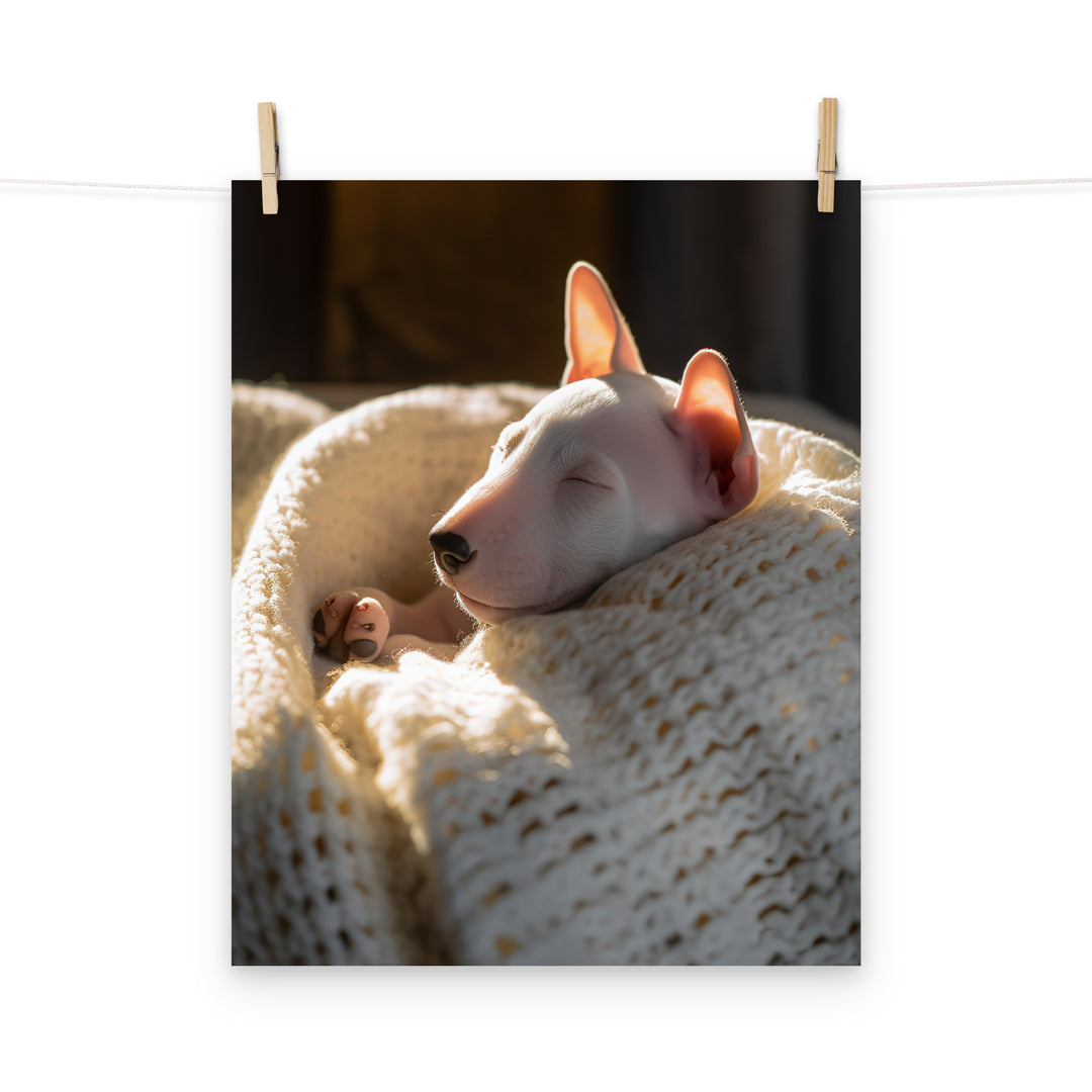 Bull Terrier Photo paper poster - PosterfyAI.com