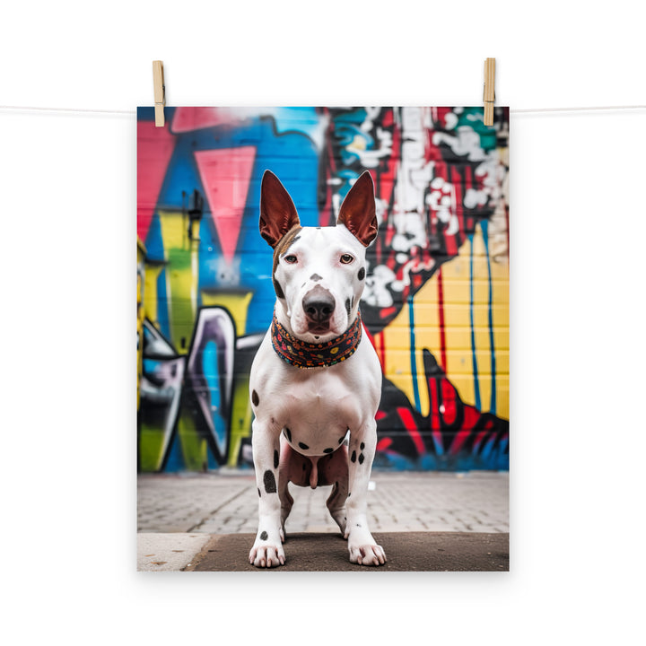Bull Terrier Photo paper poster - PosterfyAI.com