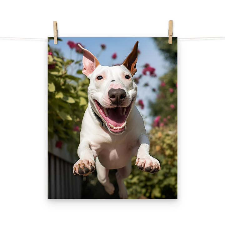Bull Terrier Photo paper poster - PosterfyAI.com