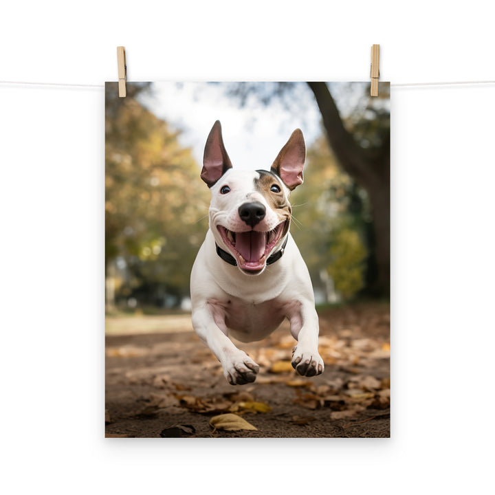 Bull Terrier Photo paper poster - PosterfyAI.com