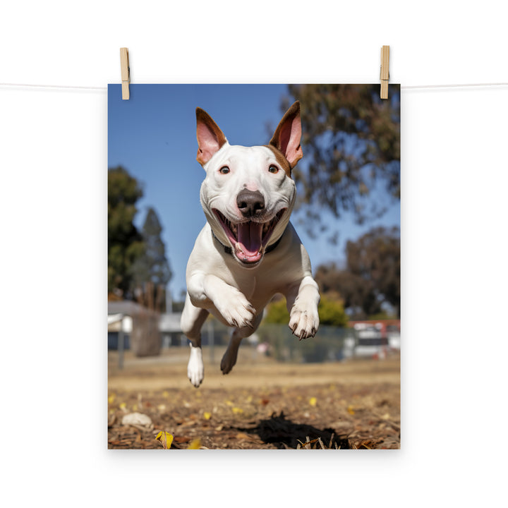 Bull Terrier Photo paper poster - PosterfyAI.com