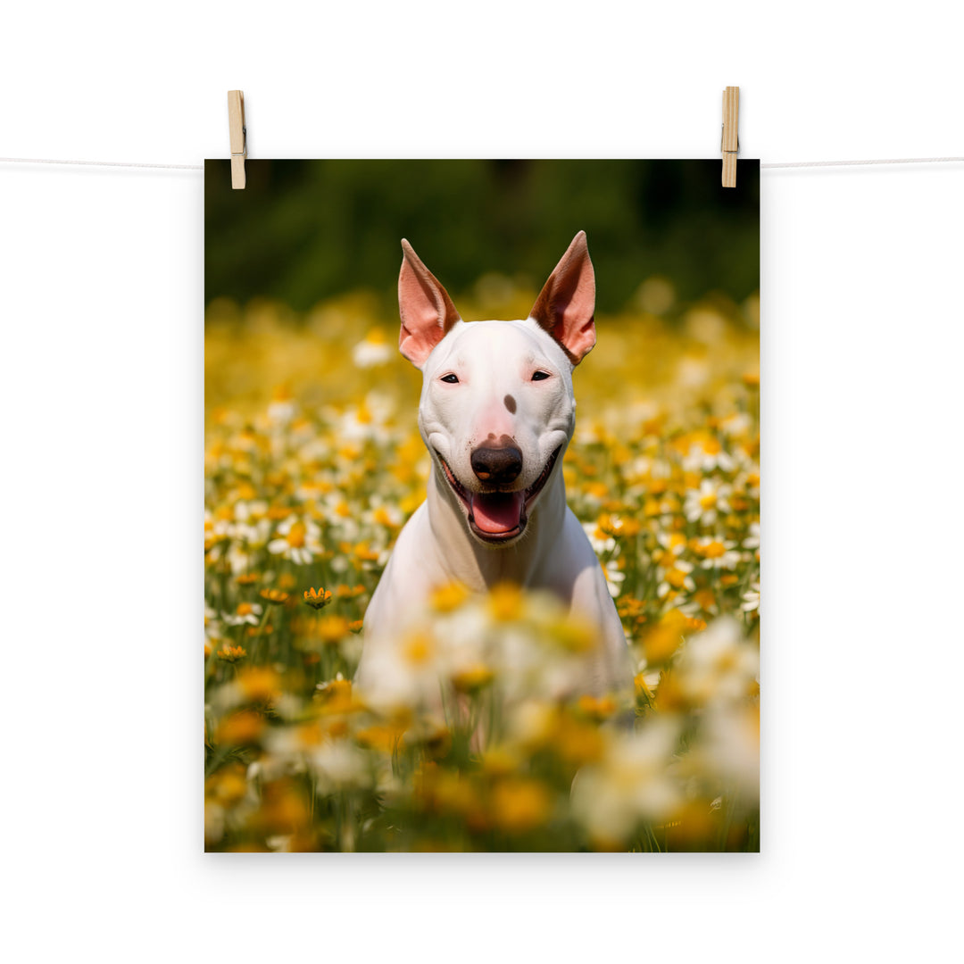 Bull Terrier Photo paper poster - PosterfyAI.com