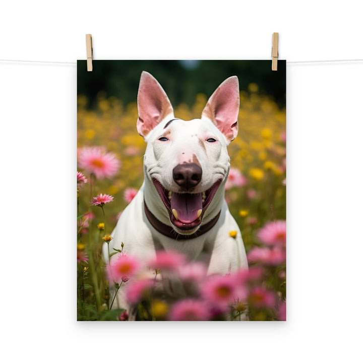 Bull Terrier Photo paper poster - PosterfyAI.com