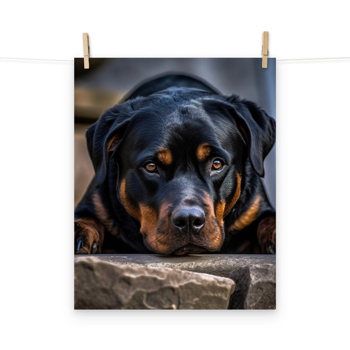 Rottweiler Photo paper poster - PosterfyAI.com