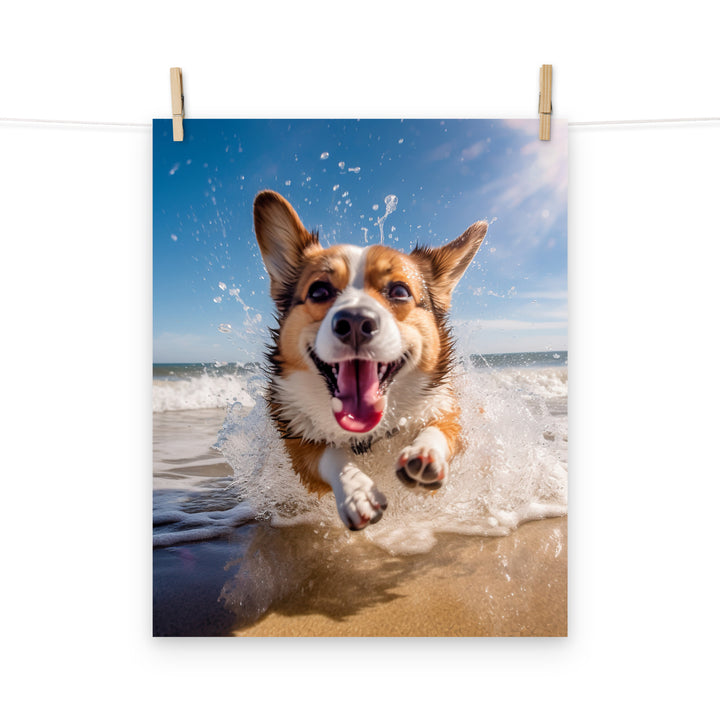Welsh Corgi Photo paper poster - PosterfyAI.com