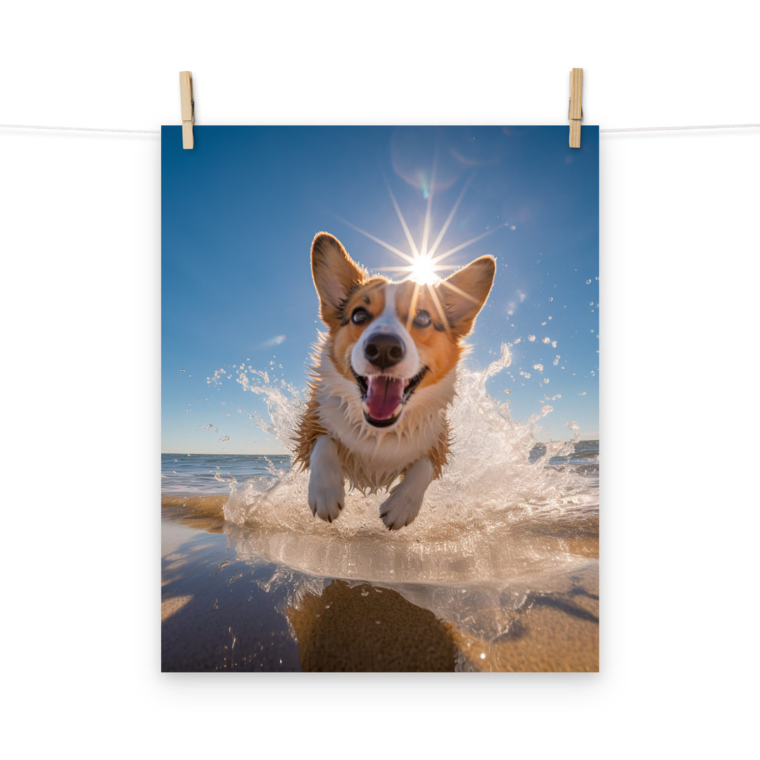 Welsh Corgi Photo paper poster - PosterfyAI.com
