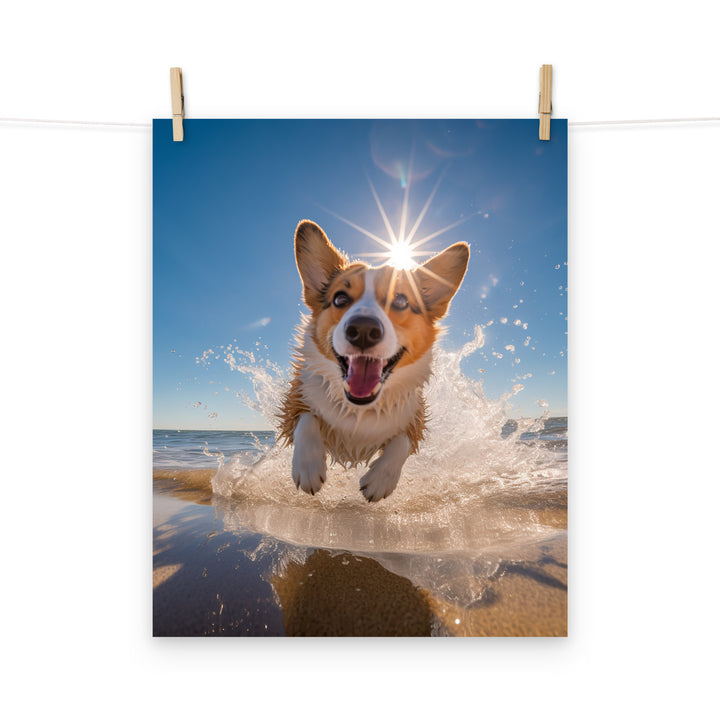 Welsh Corgi Photo paper poster - PosterfyAI.com