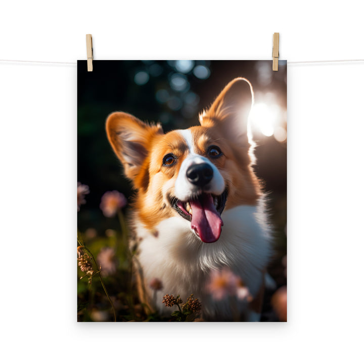 Welsh Corgi Photo paper poster - PosterfyAI.com