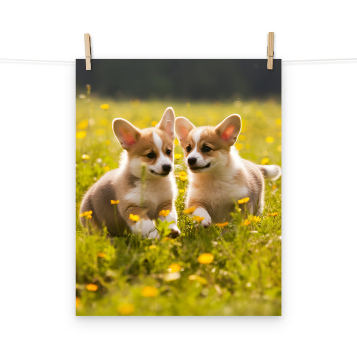 Welsh Corgi Photo paper poster - PosterfyAI.com