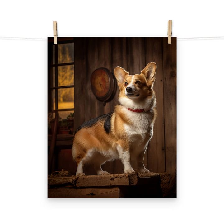 Welsh Corgi Photo paper poster - PosterfyAI.com