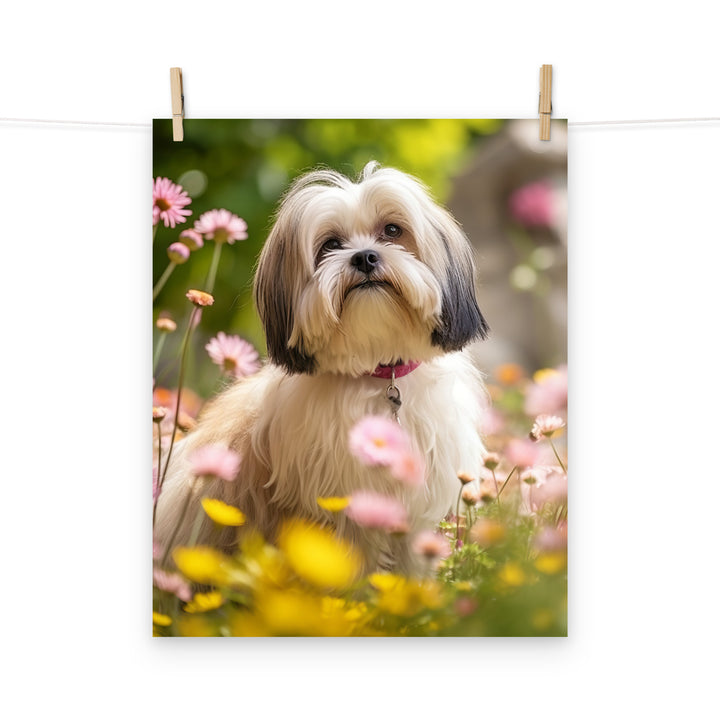 Lhasa Apso Photo paper poster - PosterfyAI.com