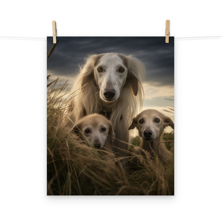 Saluki Photo paper poster - PosterfyAI.com