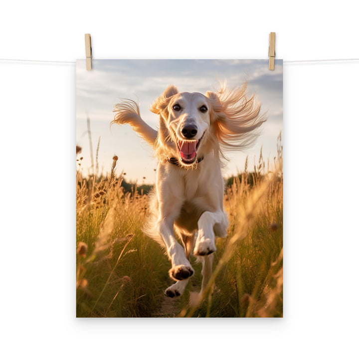 Saluki Photo paper poster - PosterfyAI.com