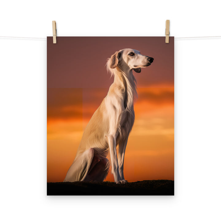 Saluki Photo paper poster - PosterfyAI.com