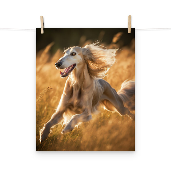 Saluki Photo paper poster - PosterfyAI.com