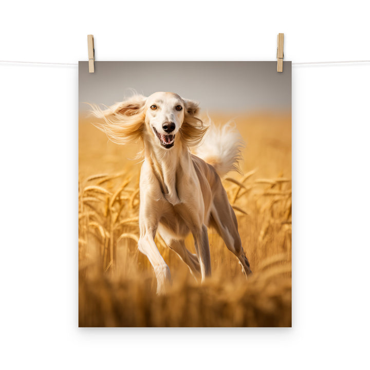 Saluki Photo paper poster - PosterfyAI.com
