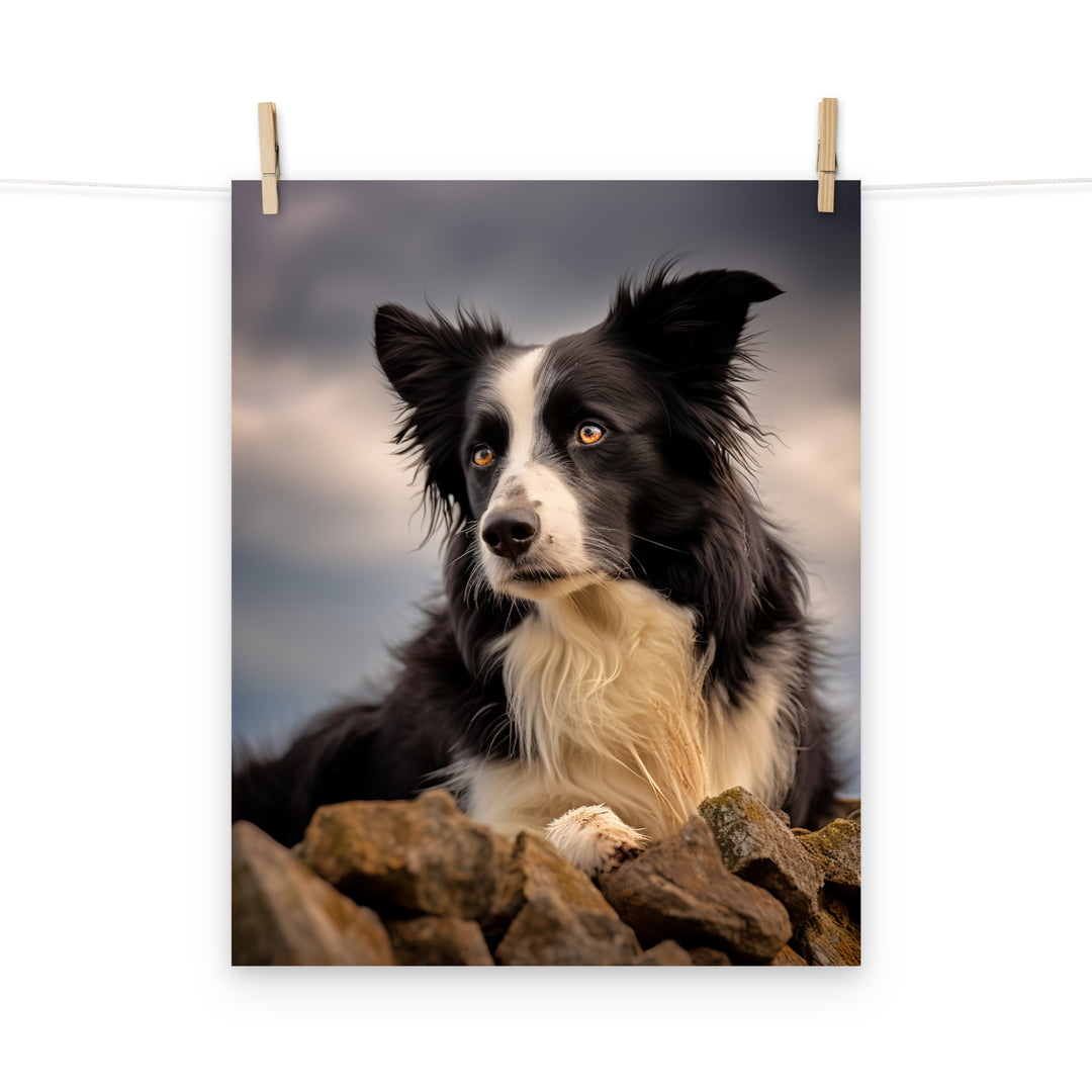 Border Collie Photo paper poster - PosterfyAI.com