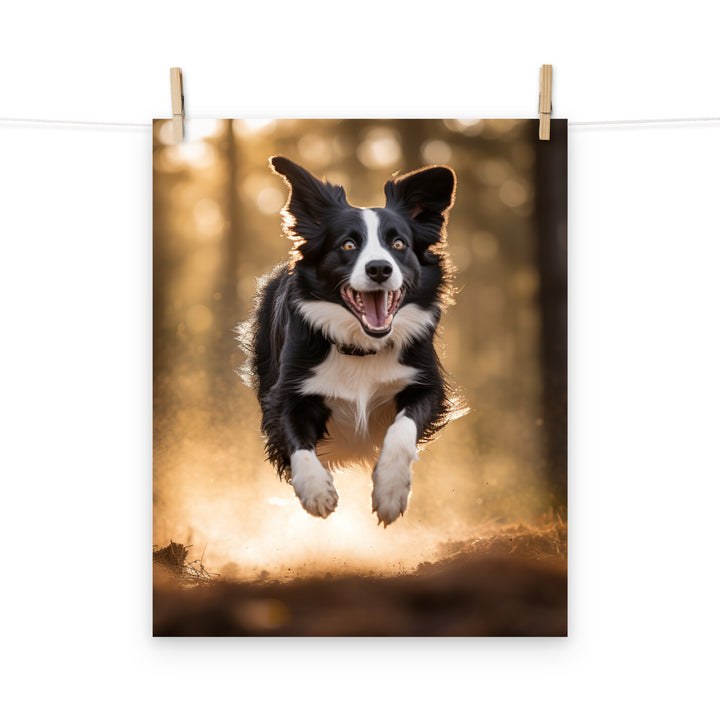 Border Collie Photo paper poster - PosterfyAI.com