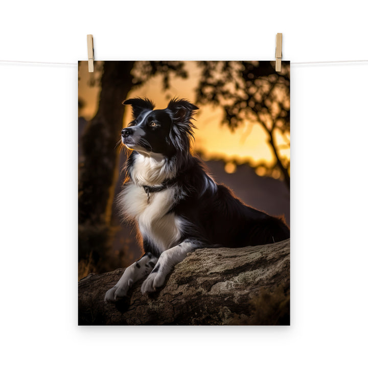 Border Collie Photo paper poster - PosterfyAI.com