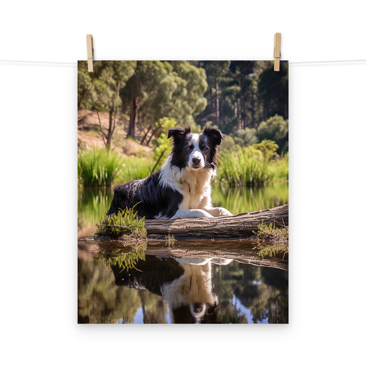 Border Collie Photo paper poster - PosterfyAI.com