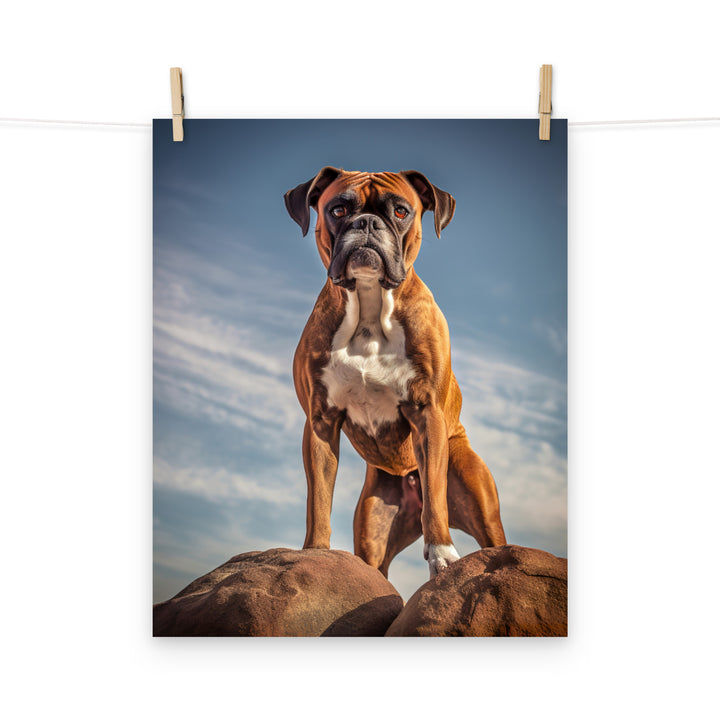 Boxer Photo paper poster - PosterfyAI.com