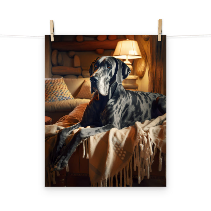 Great Dane Photo paper poster - PosterfyAI.com