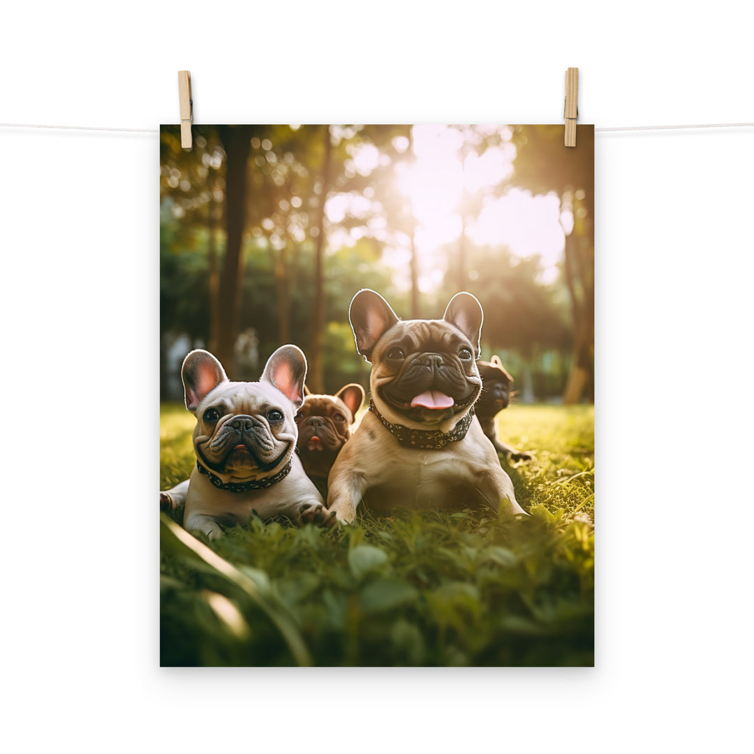 French Bulldog Photo paper poster - PosterfyAI.com