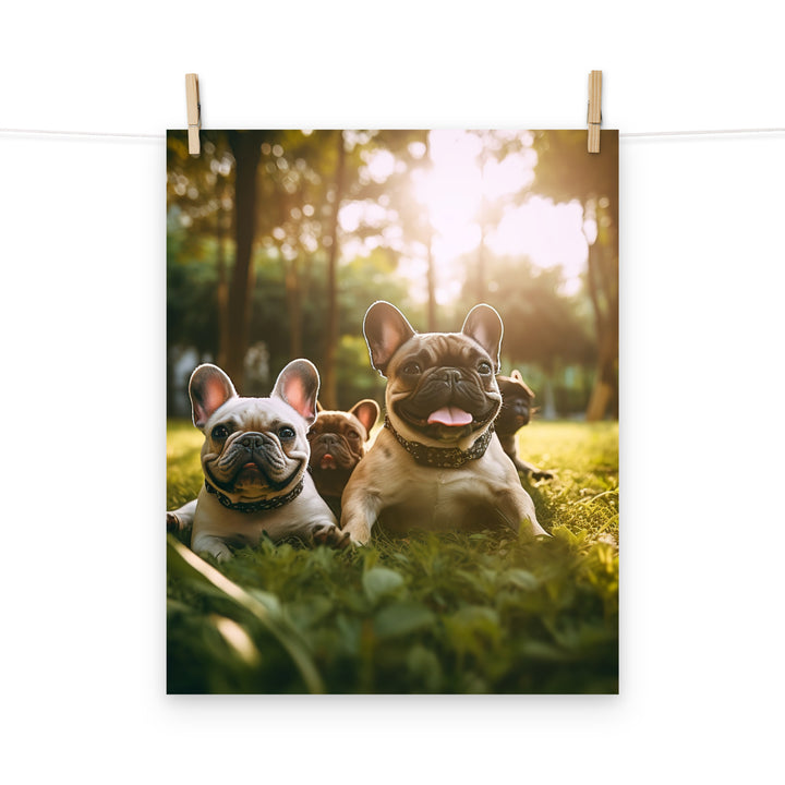 French Bulldog Photo paper poster - PosterfyAI.com