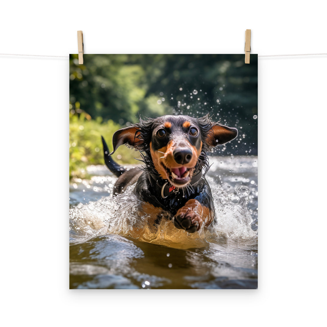 Dachshund Photo paper poster - PosterfyAI.com