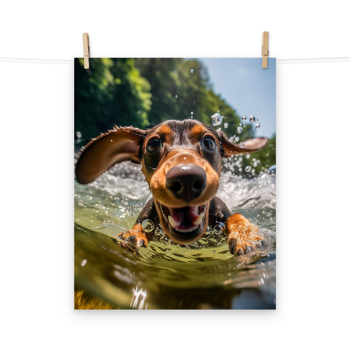 Dachshund Photo paper poster - PosterfyAI.com